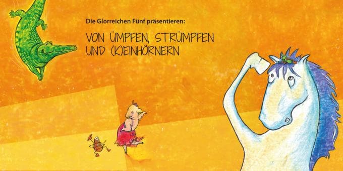 Illustration zum Musiktheater Von Ümpfen, Strümpfen und (K)Einhörnern